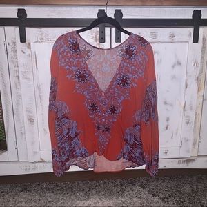 Free People Floral Blouse